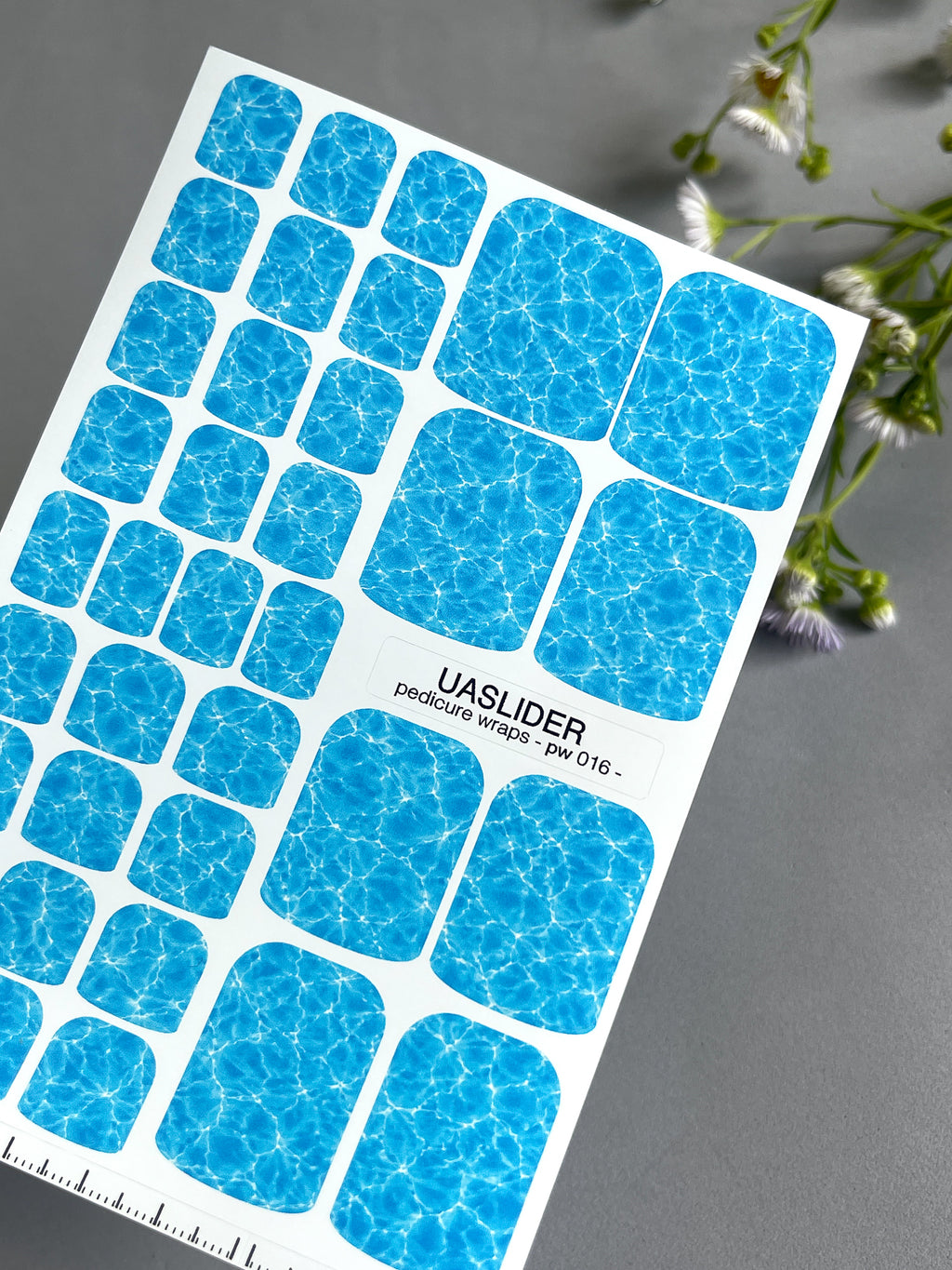Pedicure nail wrap PW016