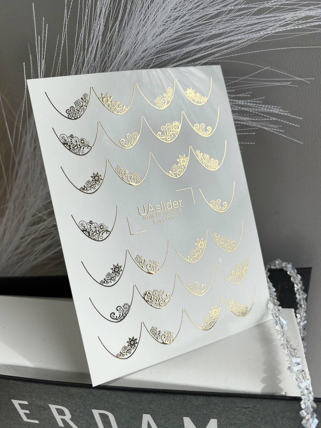 Foil Nail slider decals on any background Fg_290