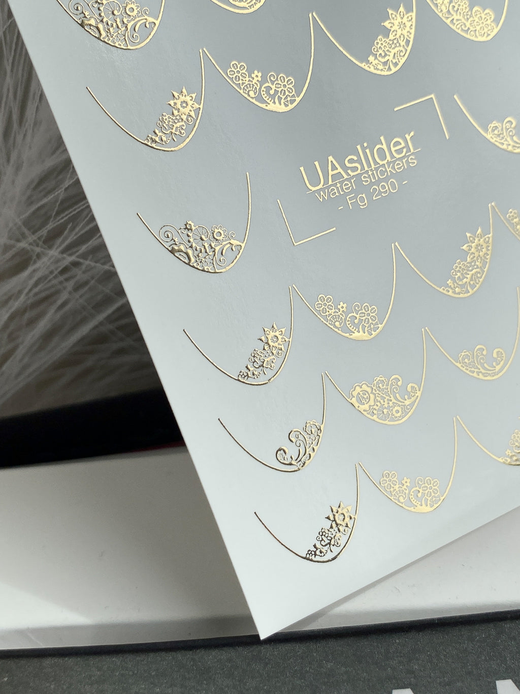 Foil Nail slider decals on any background Fg_290