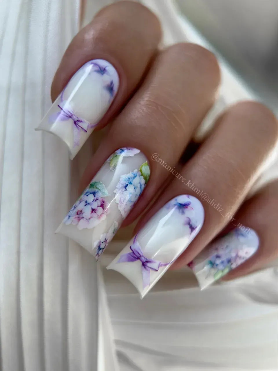 Nail slider decals with no excess film NC004