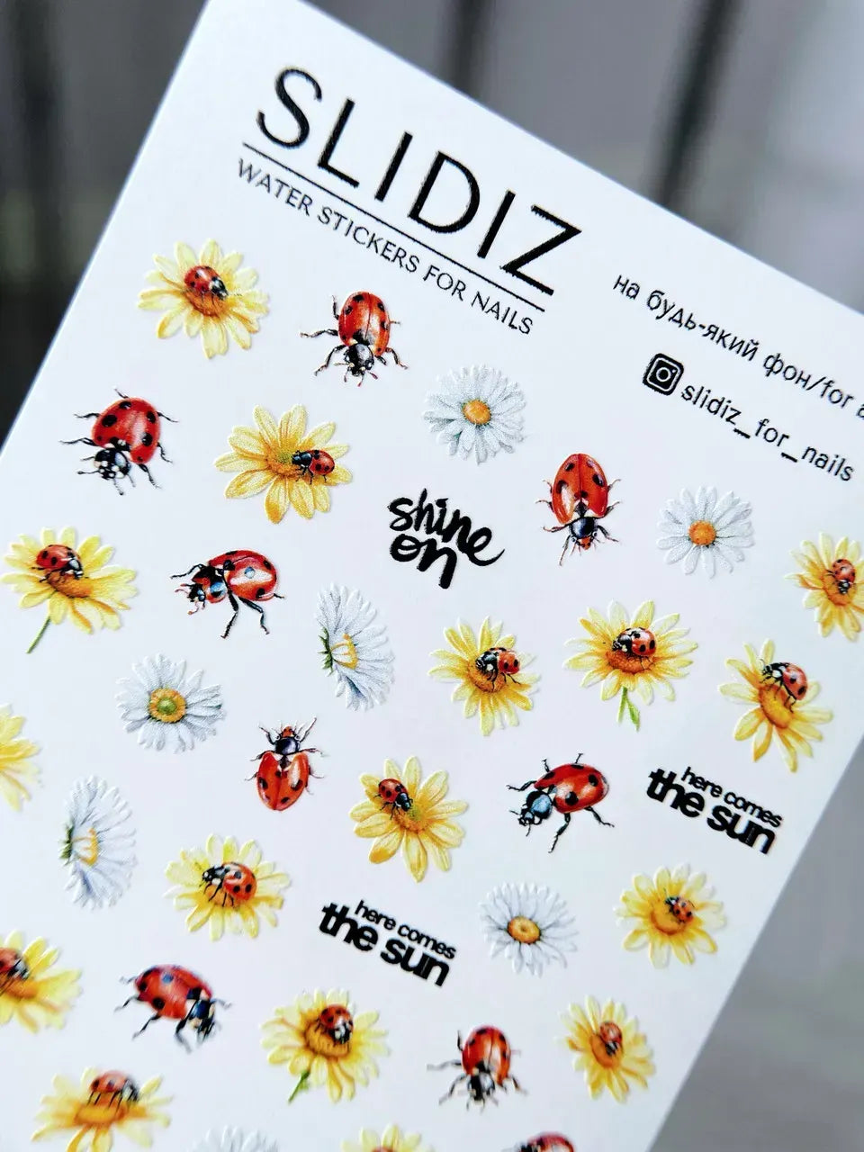 Nail slider decals with no excess film NC005