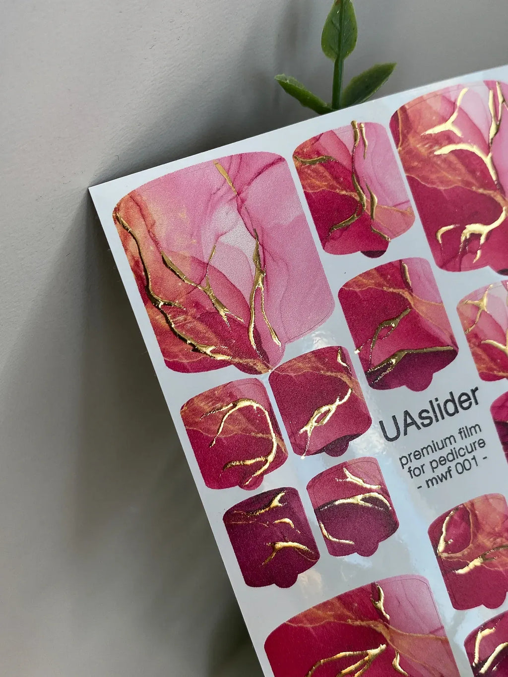 Pedicure nail wrap films mwf 001