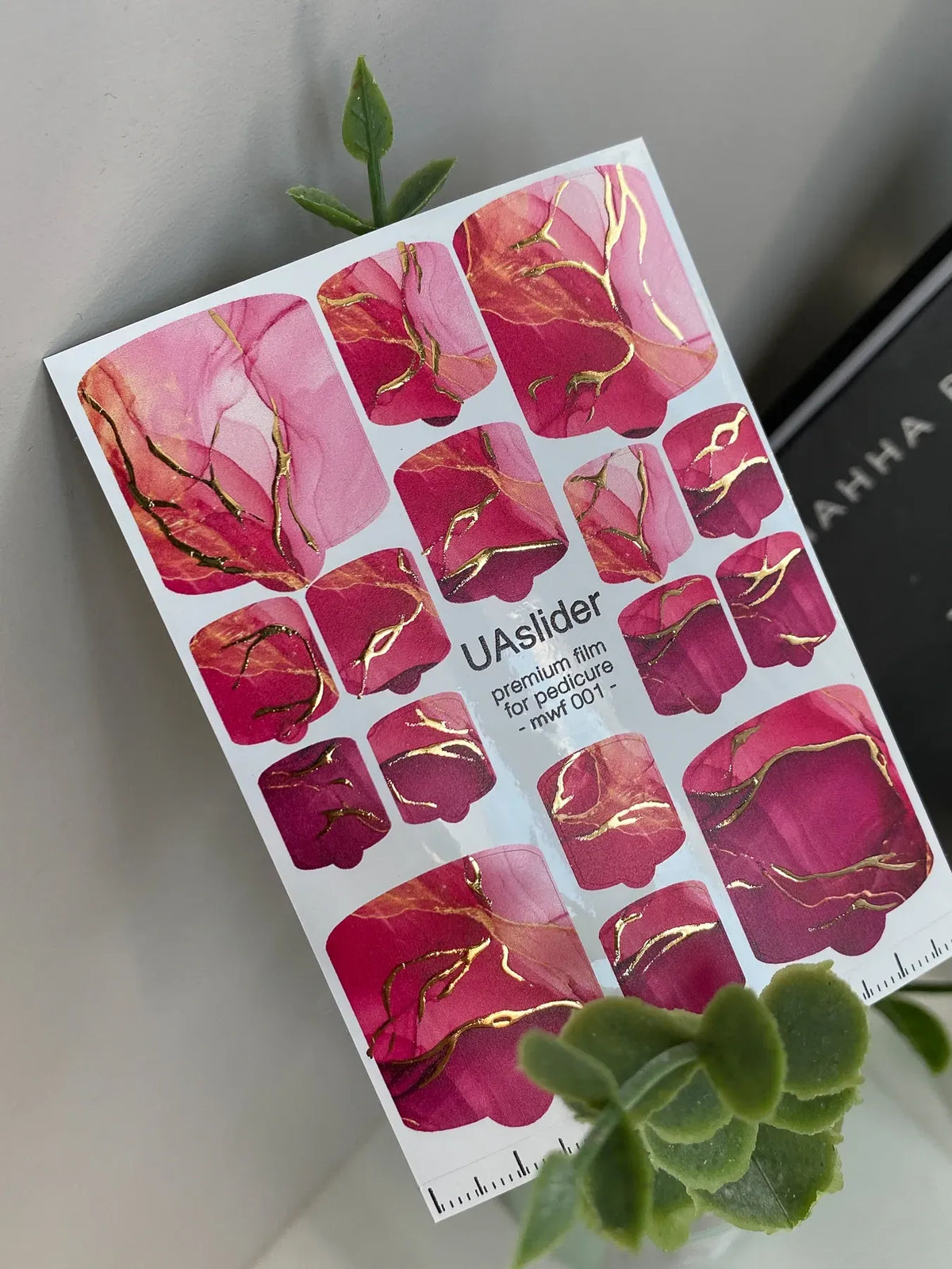 Pedicure nail wrap films mwf 001