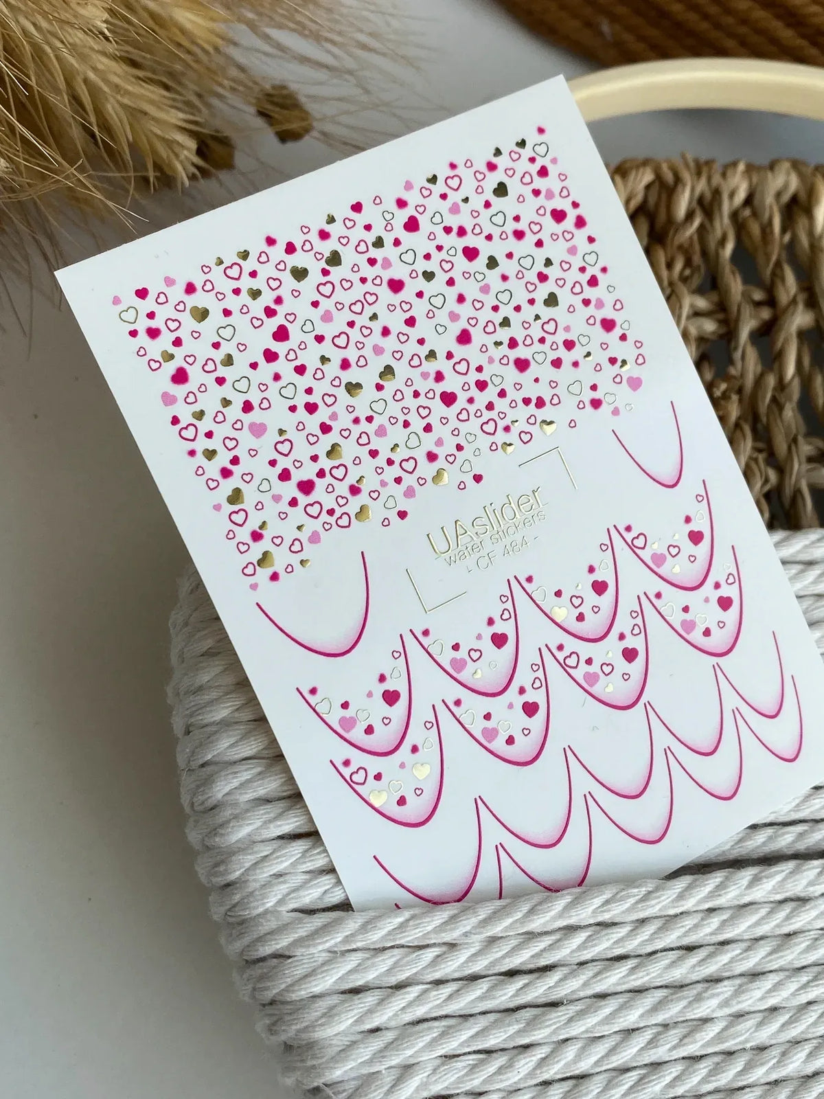 Foil Nail slider decals on any background CF_484