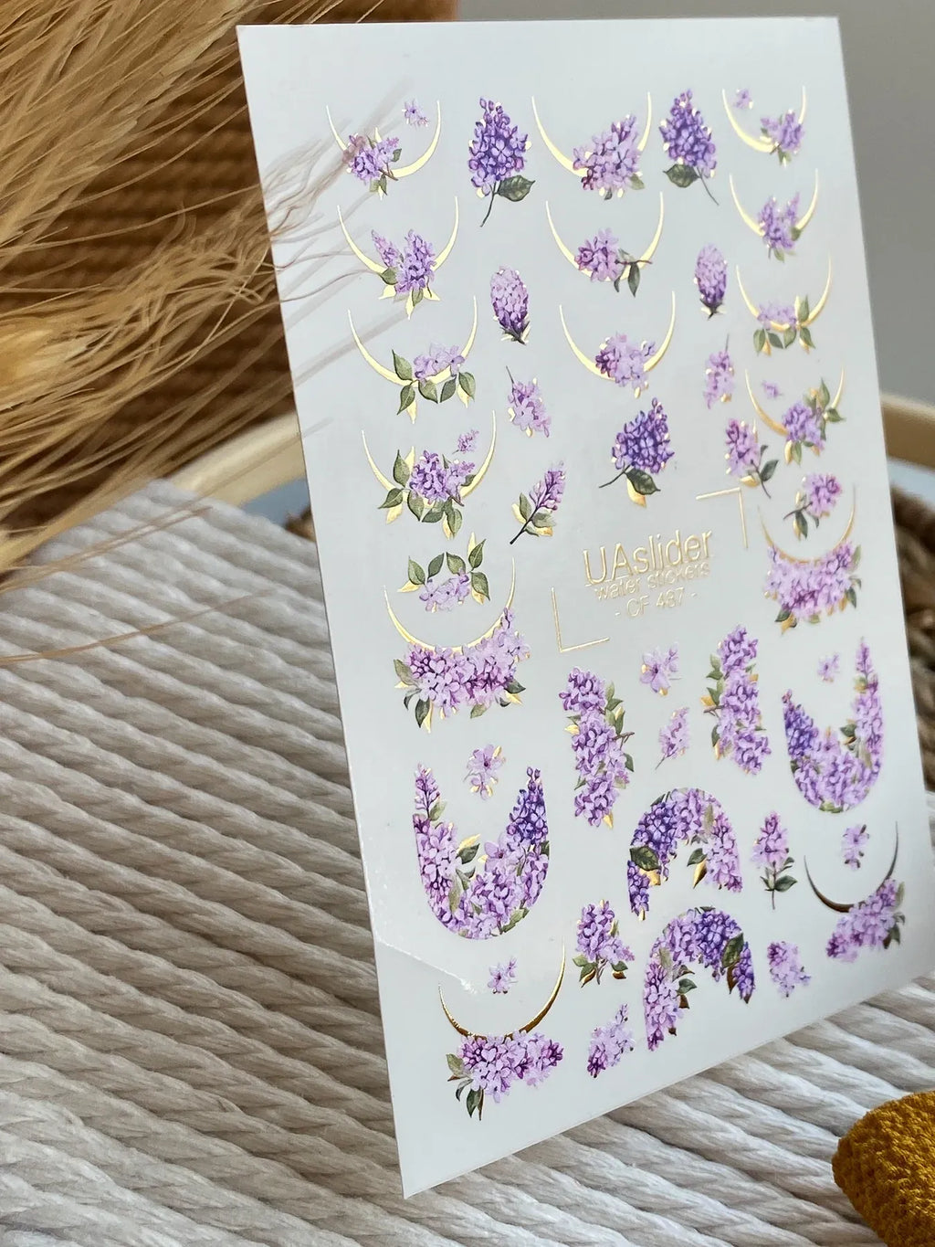 Foil Nail slider decals on any background CF_487