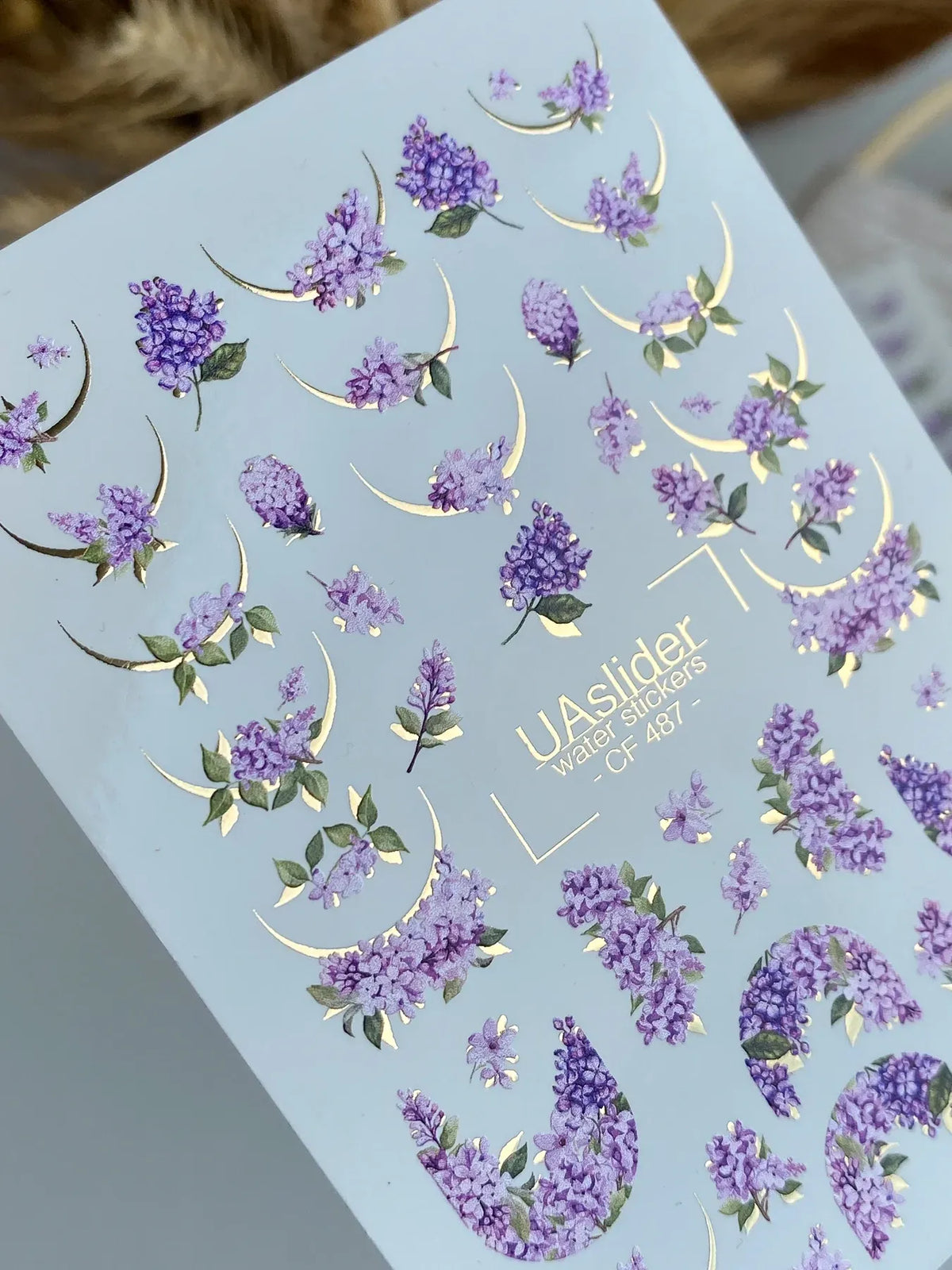 Foil Nail slider decals on any background CF_487
