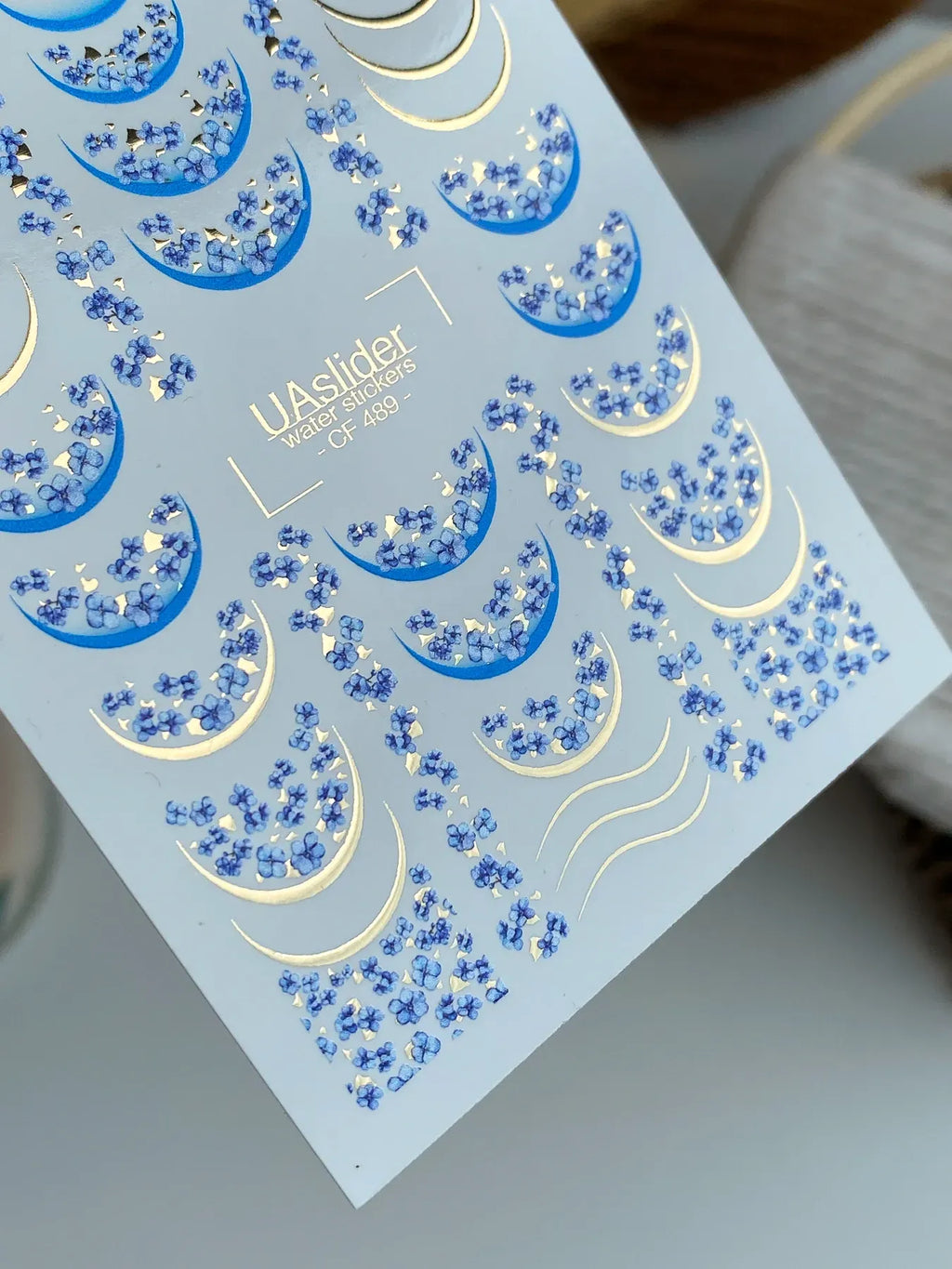 Foil Nail slider decals on any background CF_489
