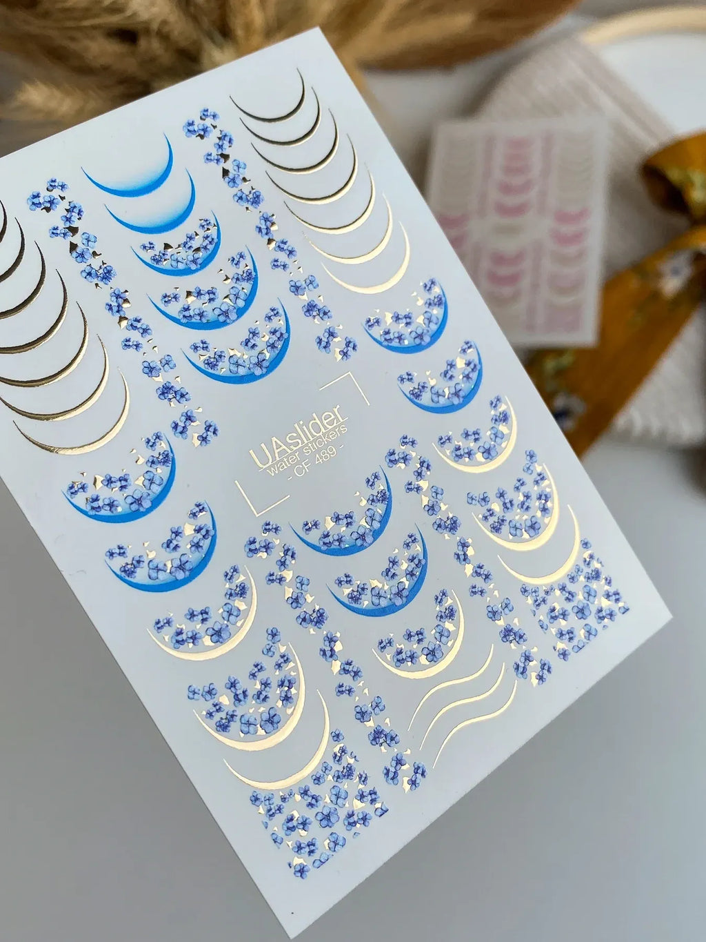 Foil Nail slider decals on any background CF_489