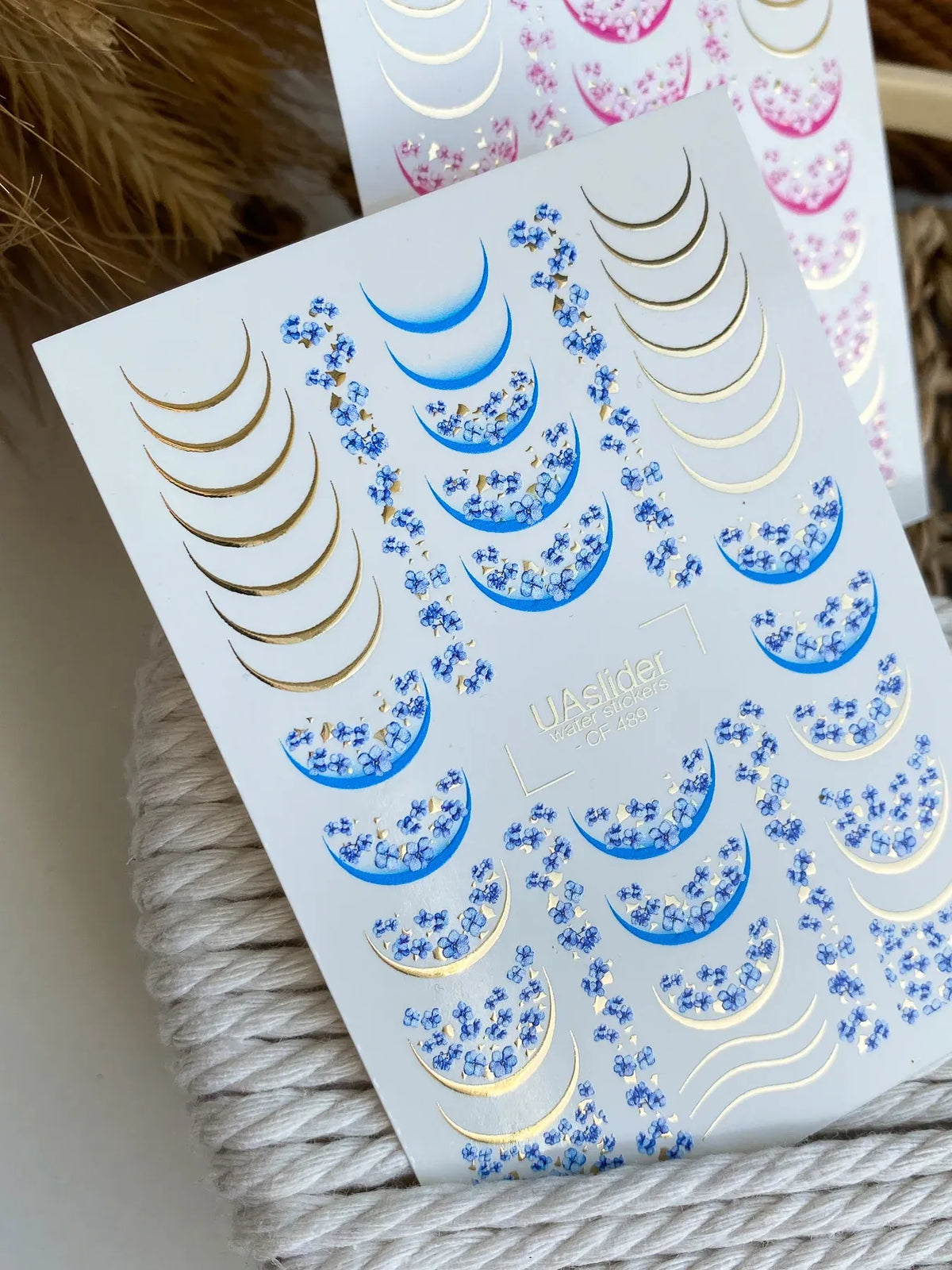 Foil Nail slider decals on any background CF_489