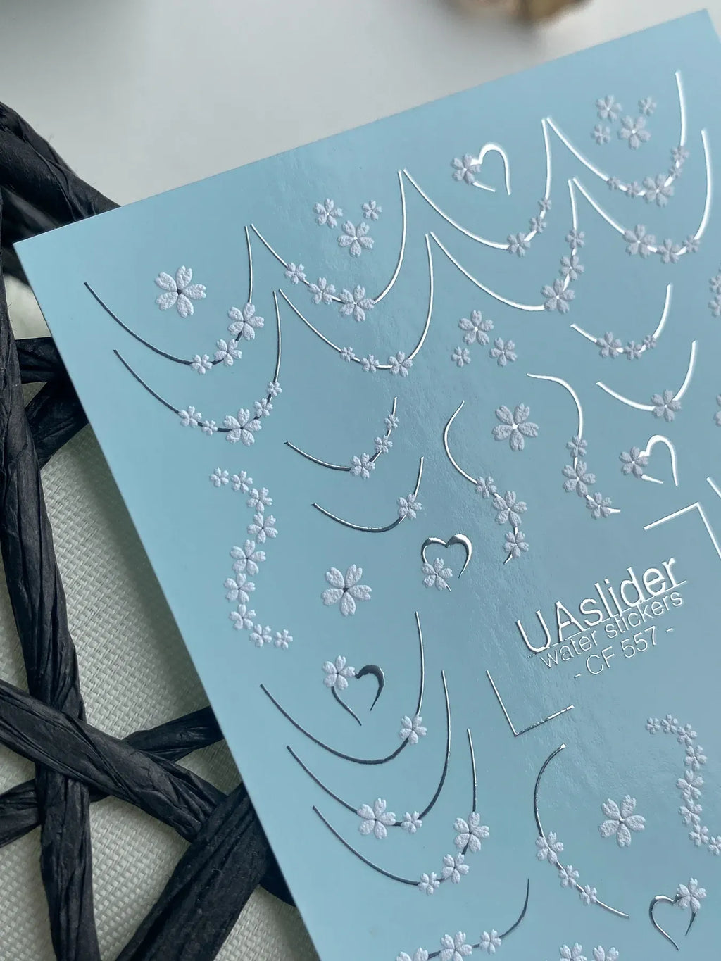 Foil Nail slider decals on any background CF_557