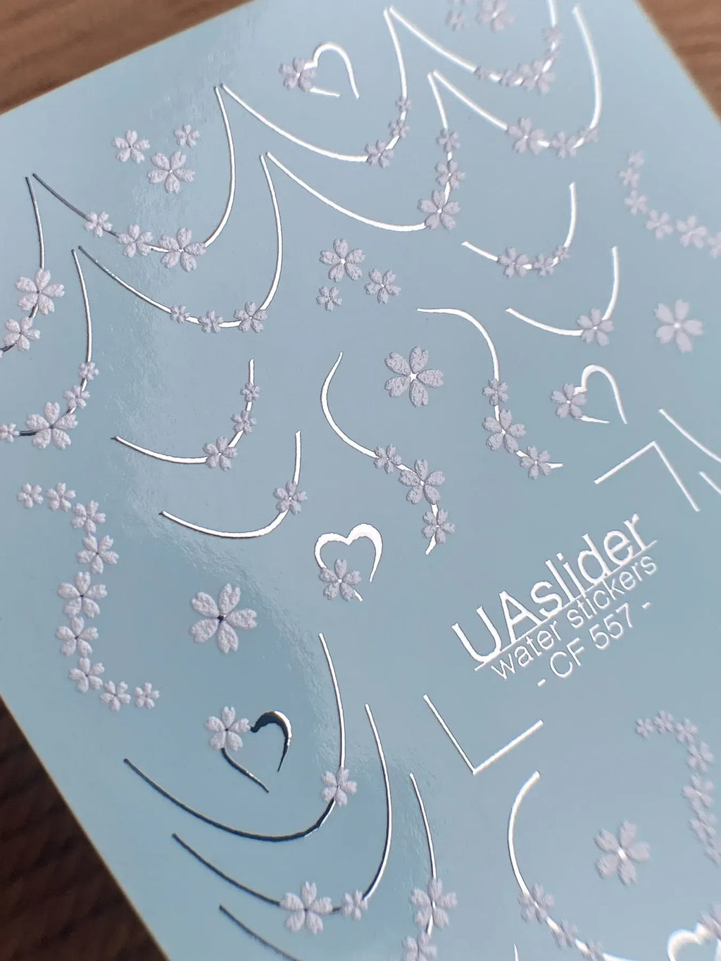 Foil Nail slider decals on any background CF_557