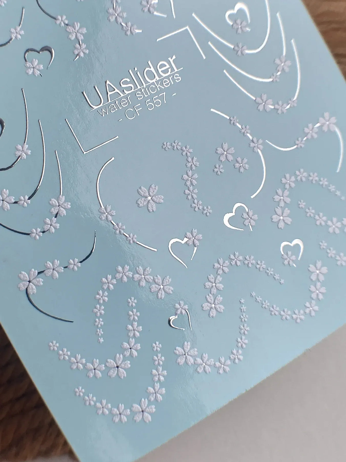 Foil Nail slider decals on any background CF_557