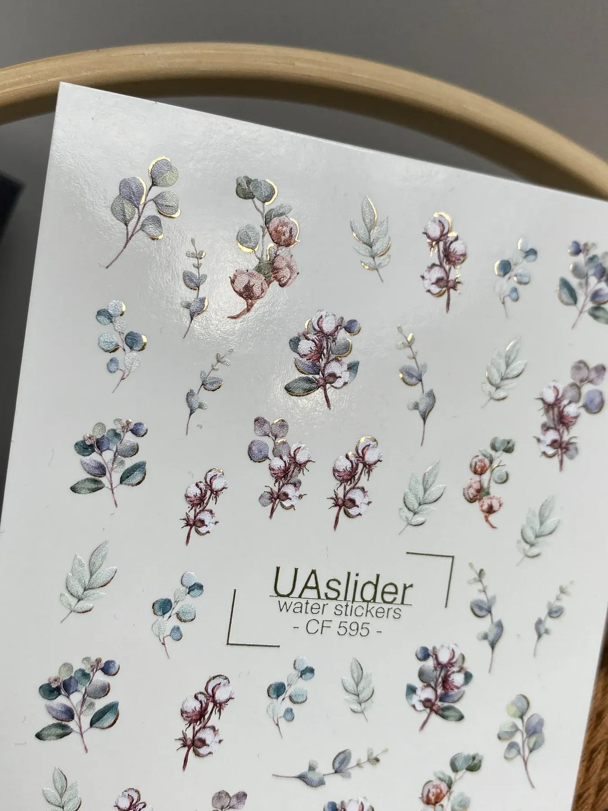 Foil Nail slider decals on any background CF_595