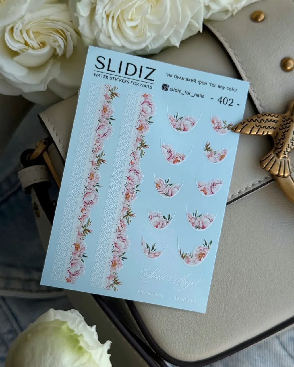 Nail slider decals on any background 402