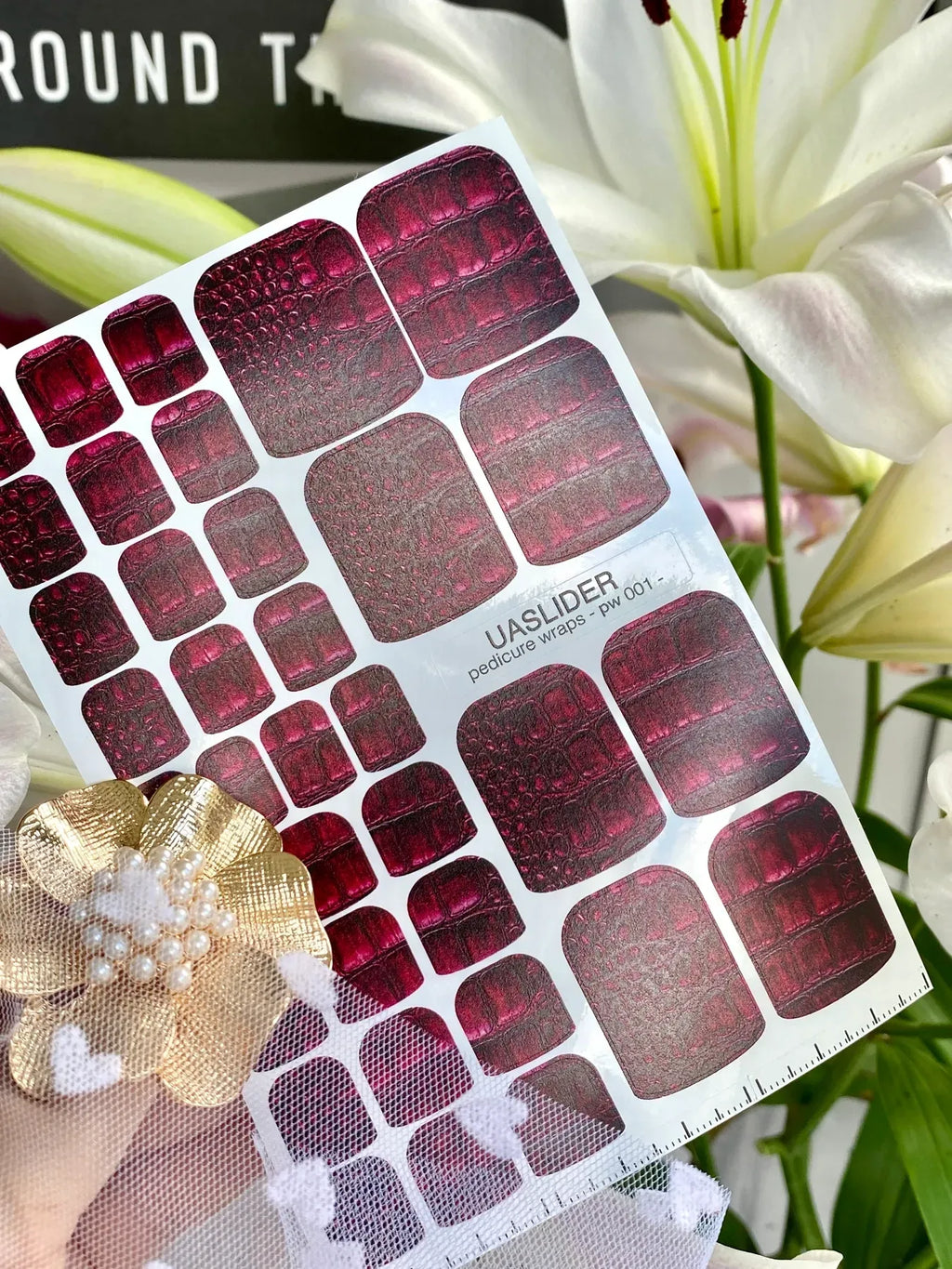 Pedicure nail wrap pw 001