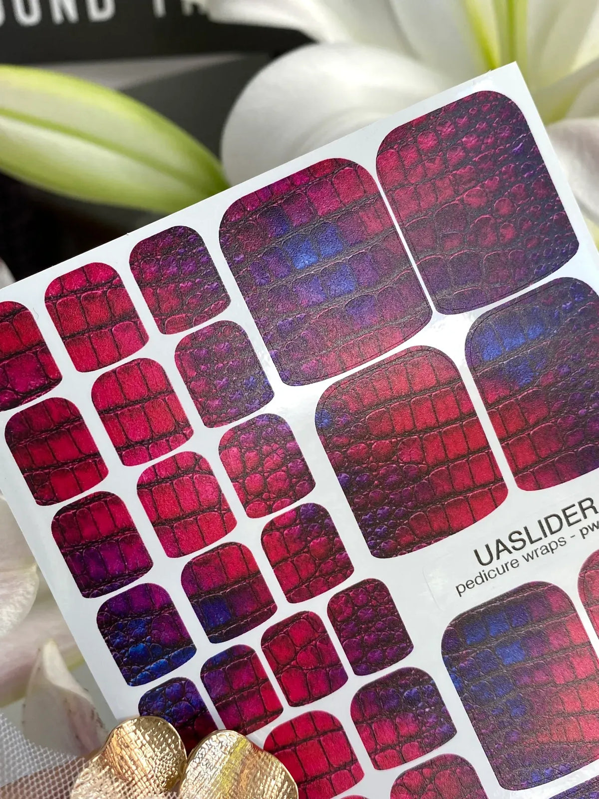 Pedicure nail wrap pw 002