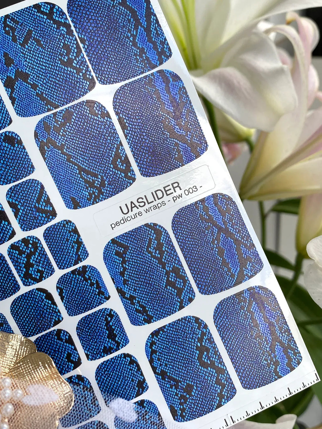 Pedicure nail wrap pw 003