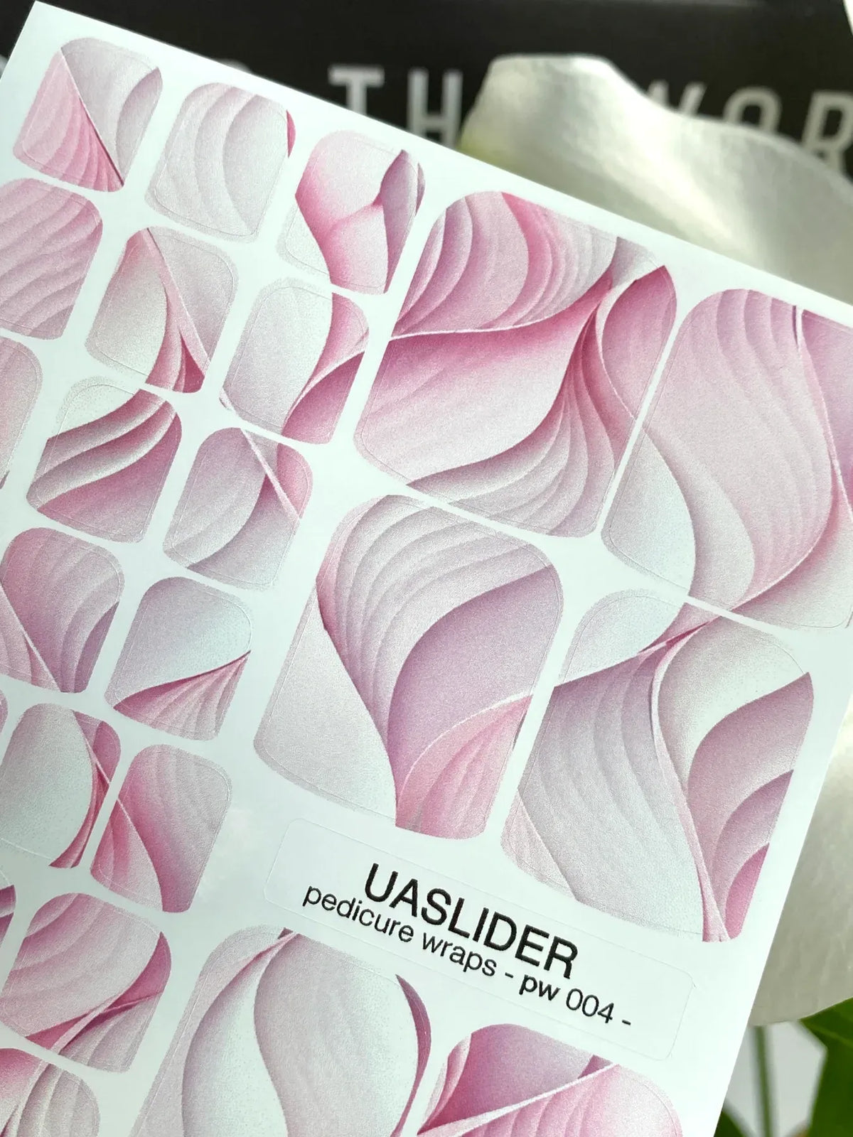 Pedicure nail wrap pw 004