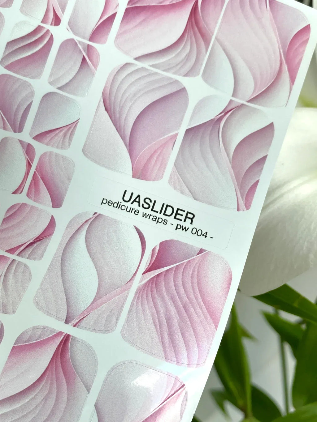 Pedicure nail wrap pw 004