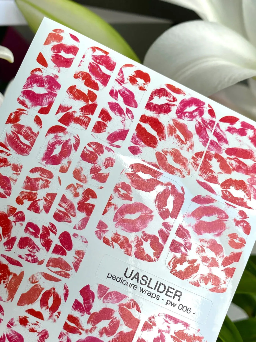 Pedicure nail wrap pw 006
