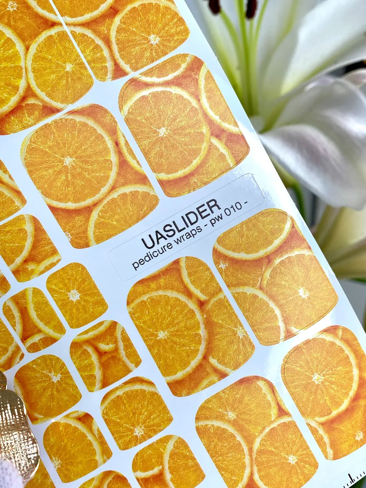Pedicure nail wrap pw 010