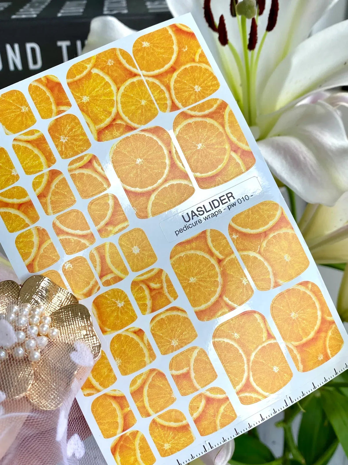 Pedicure nail wrap pw 010