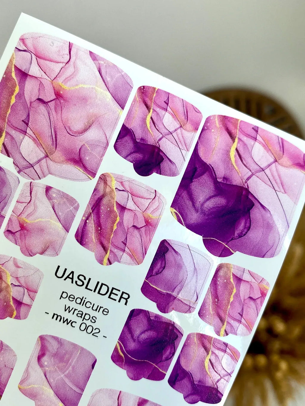 Pedicure nail wrap mini mwc 002