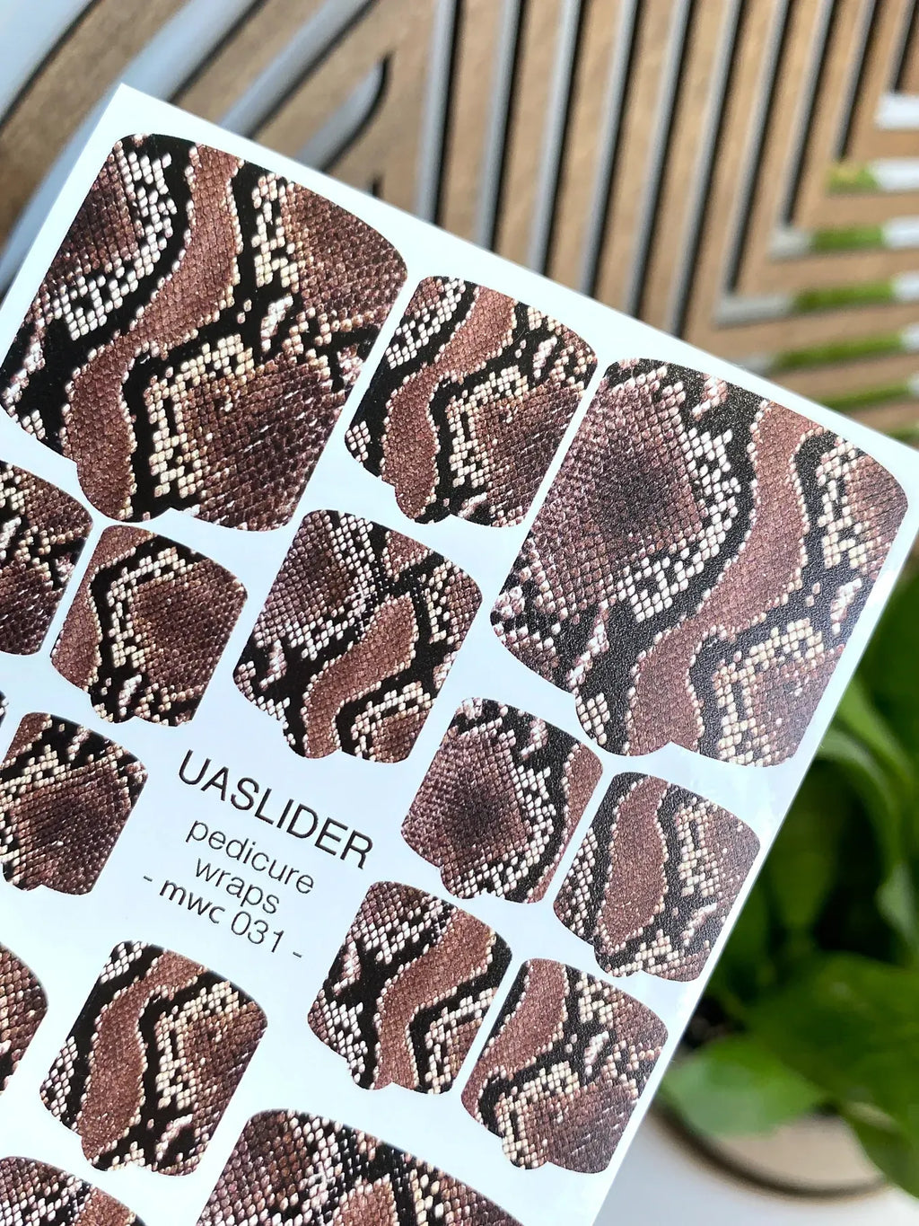 Pedicure nail wrap mini mwc 031