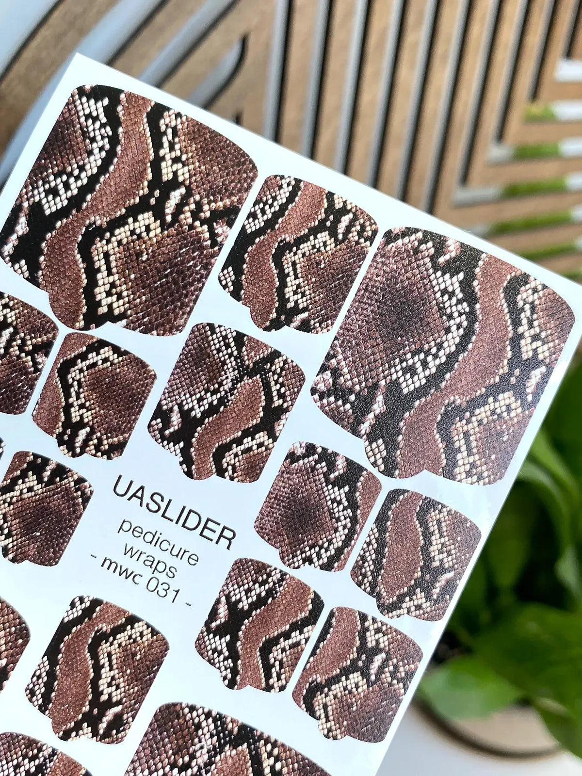 Pedicure nail wrap mini mwc 031