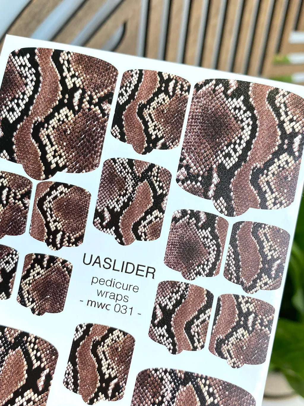 Pedicure nail wrap mini mwc 031