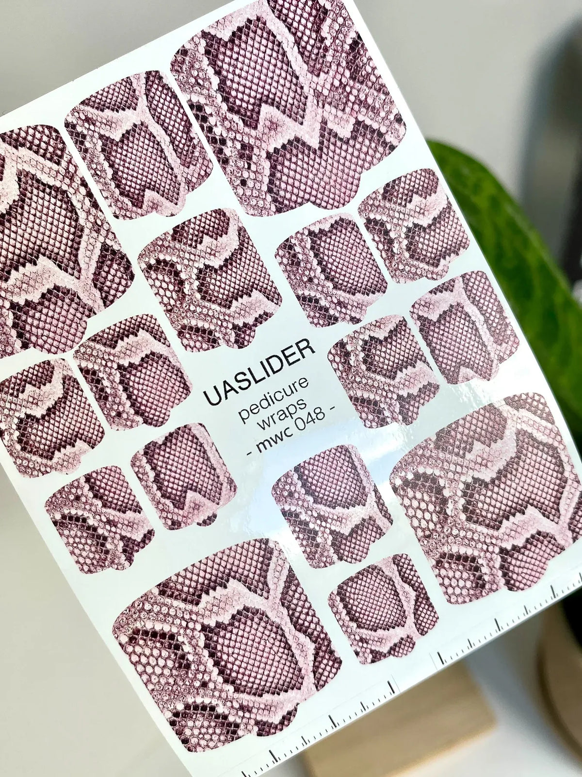 Pedicure nail wrap mini mwc 048