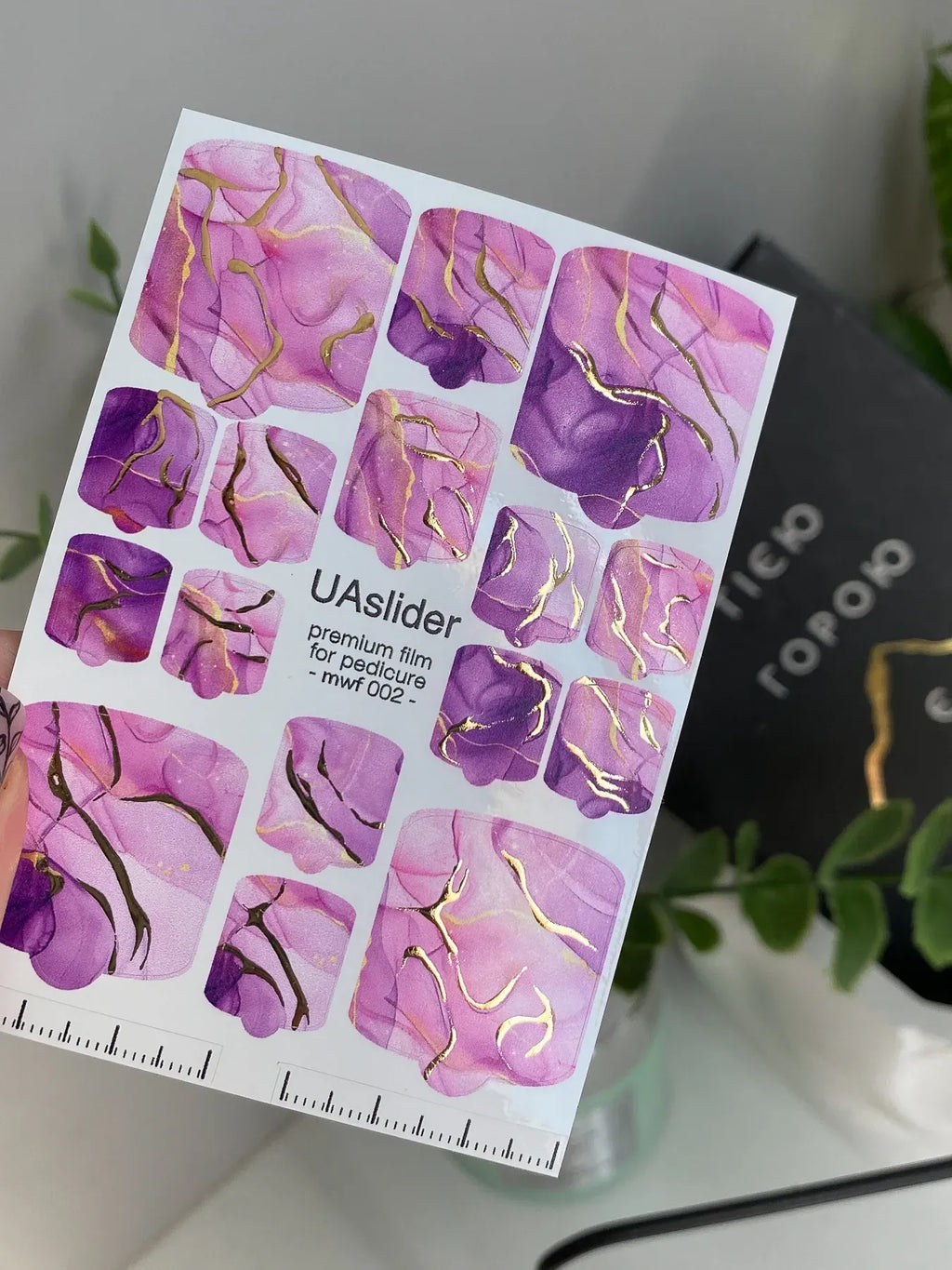 Pedicure nail wrap films mwf 002