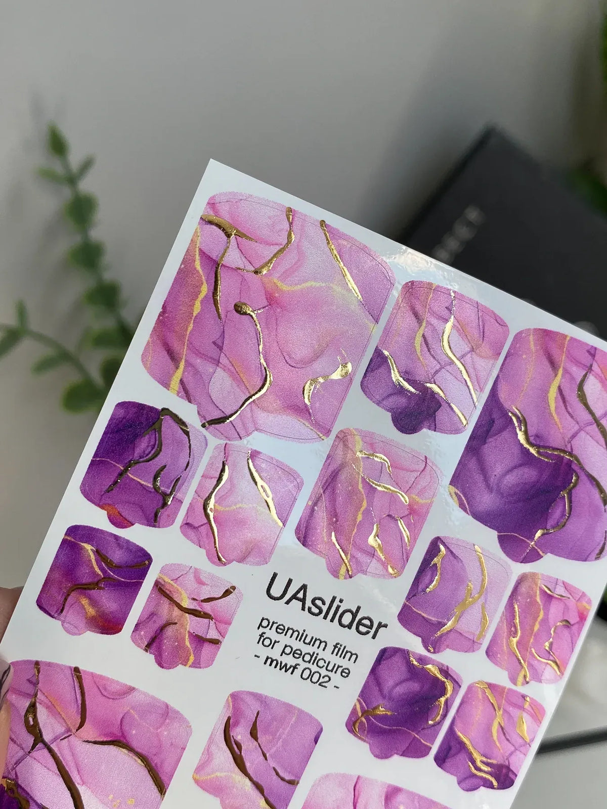 Pedicure nail wrap films mwf 002