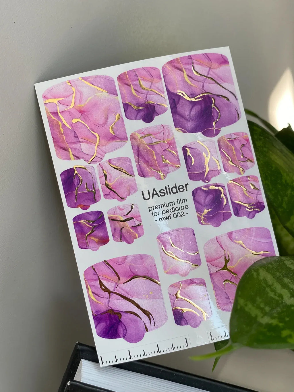 Pedicure nail wrap films mwf 002