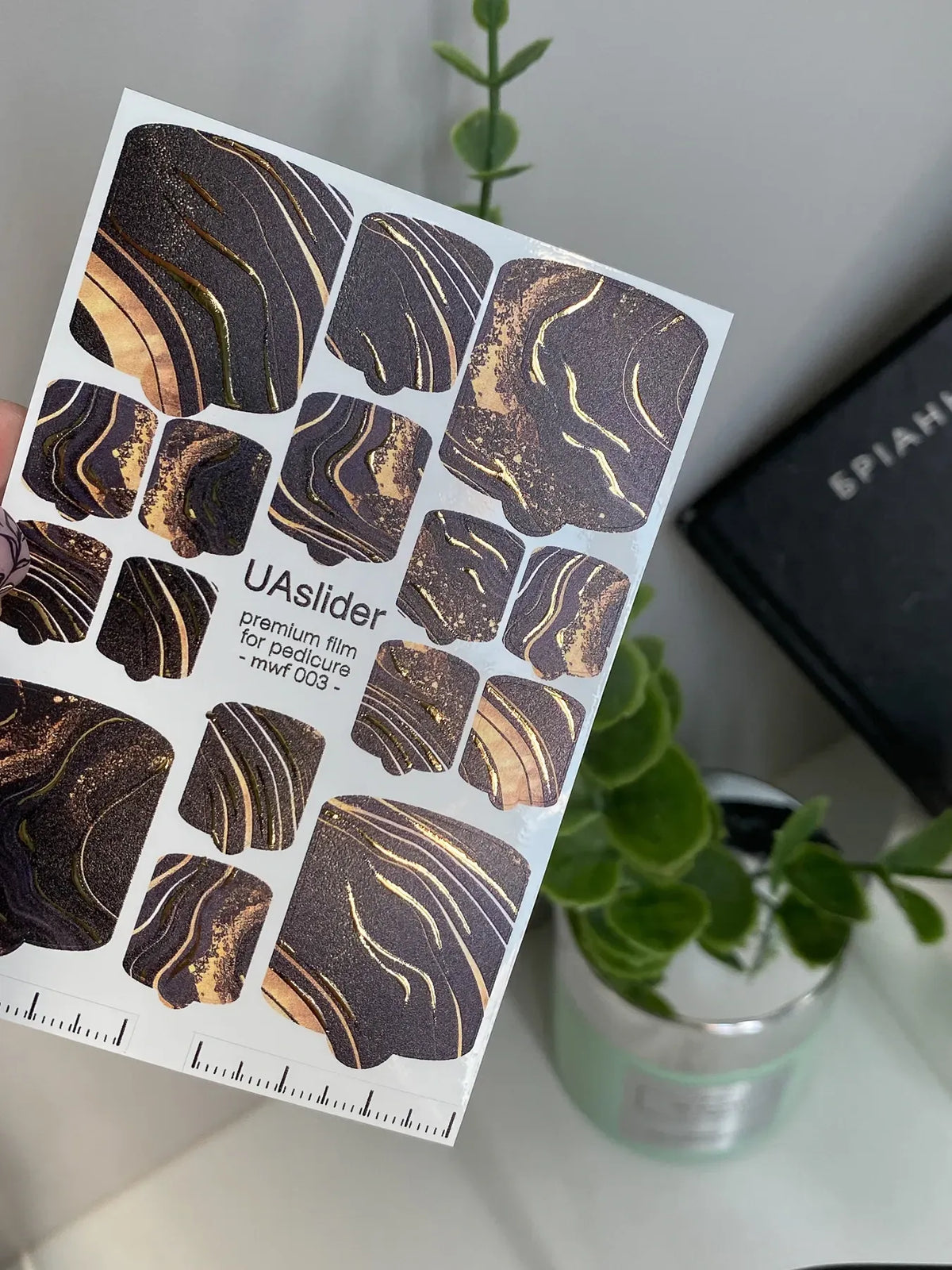 Pedicure nail wrap films mwf 003
