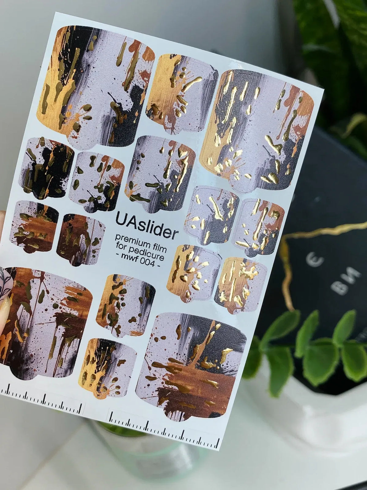 Pedicure nail wrap films mwf 004
