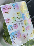 Pedicure nail wrap films mwf 005
