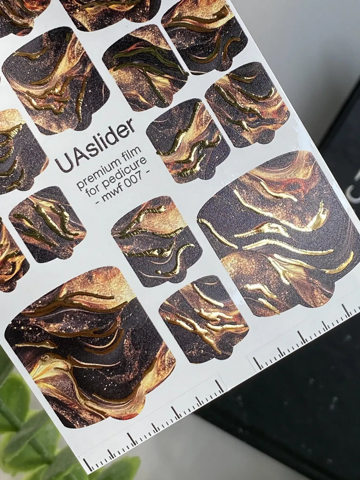 Pedicure nail wrap films mwf 007