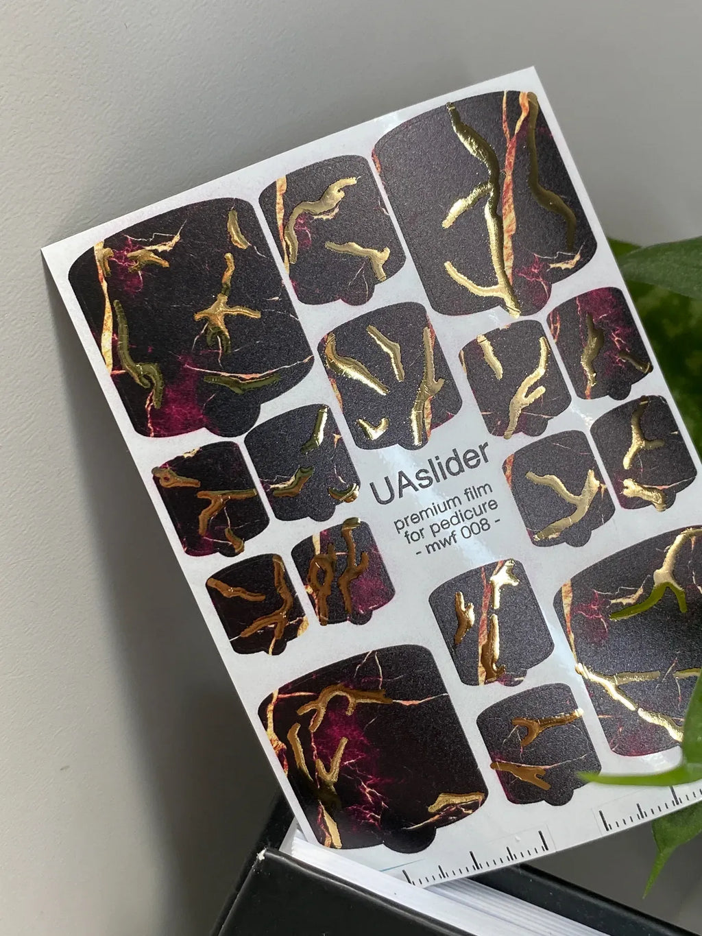 Pedicure nail wrap films mwf 008