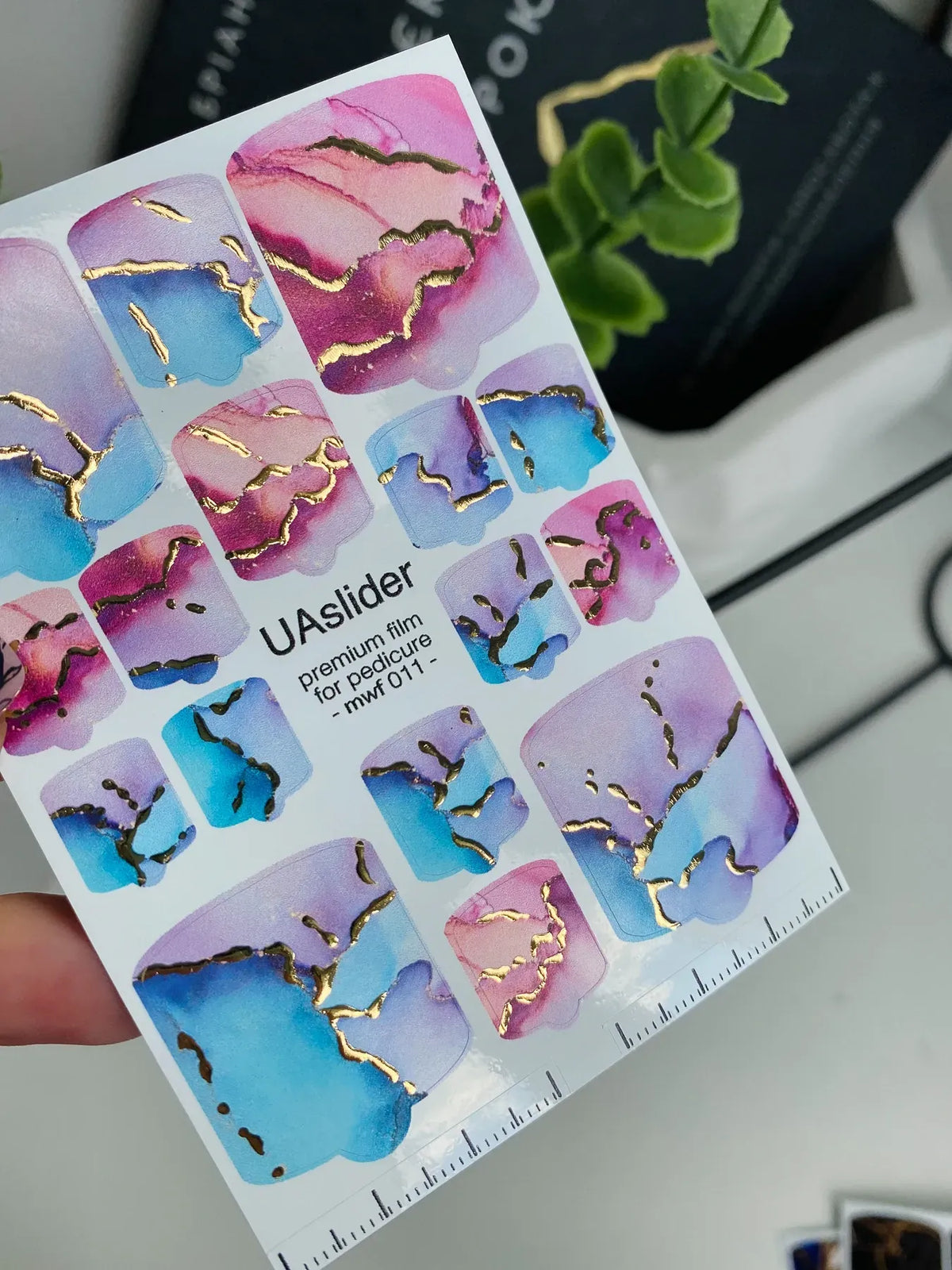 Pedicure nail wrap films mwf 011