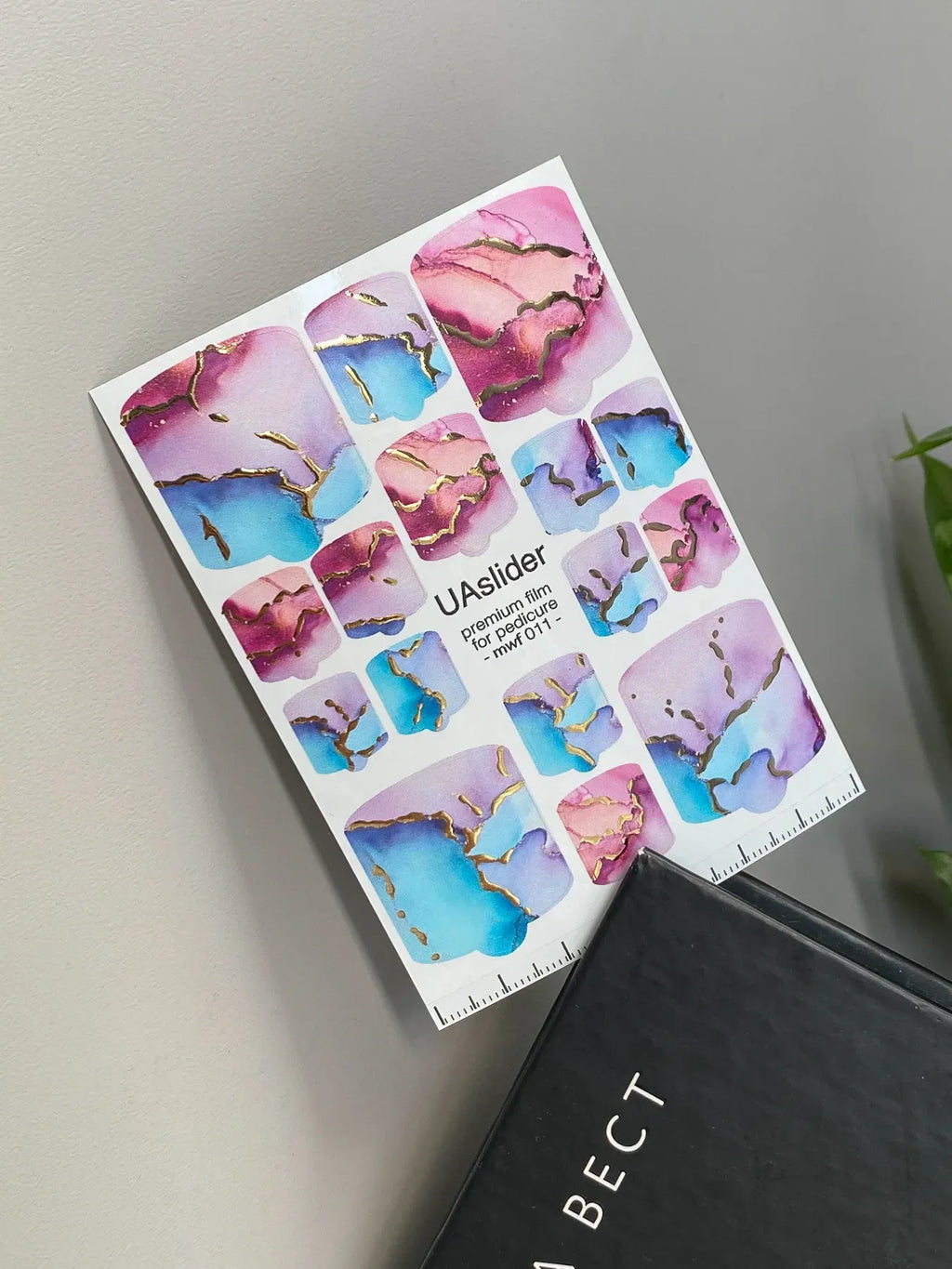 Pedicure nail wrap films mwf 011
