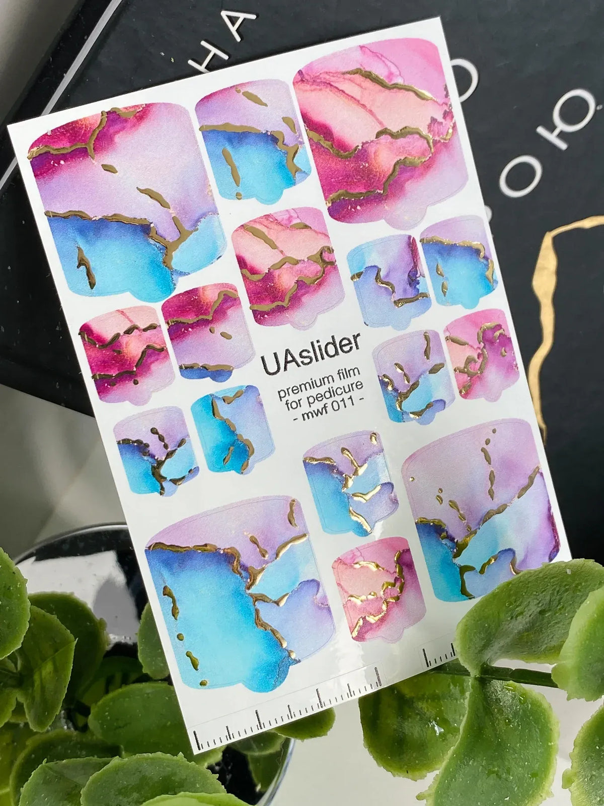 Pedicure nail wrap films mwf 011