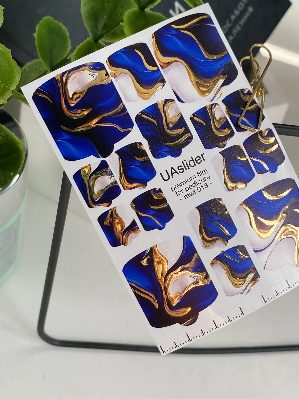 Pedicure nail wrap films mwf 013