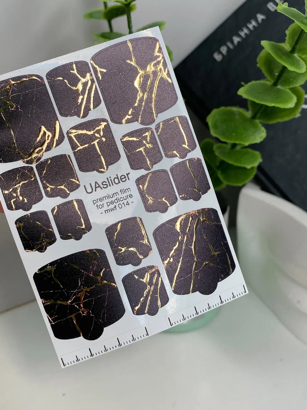 Pedicure nail wrap films mwf 014