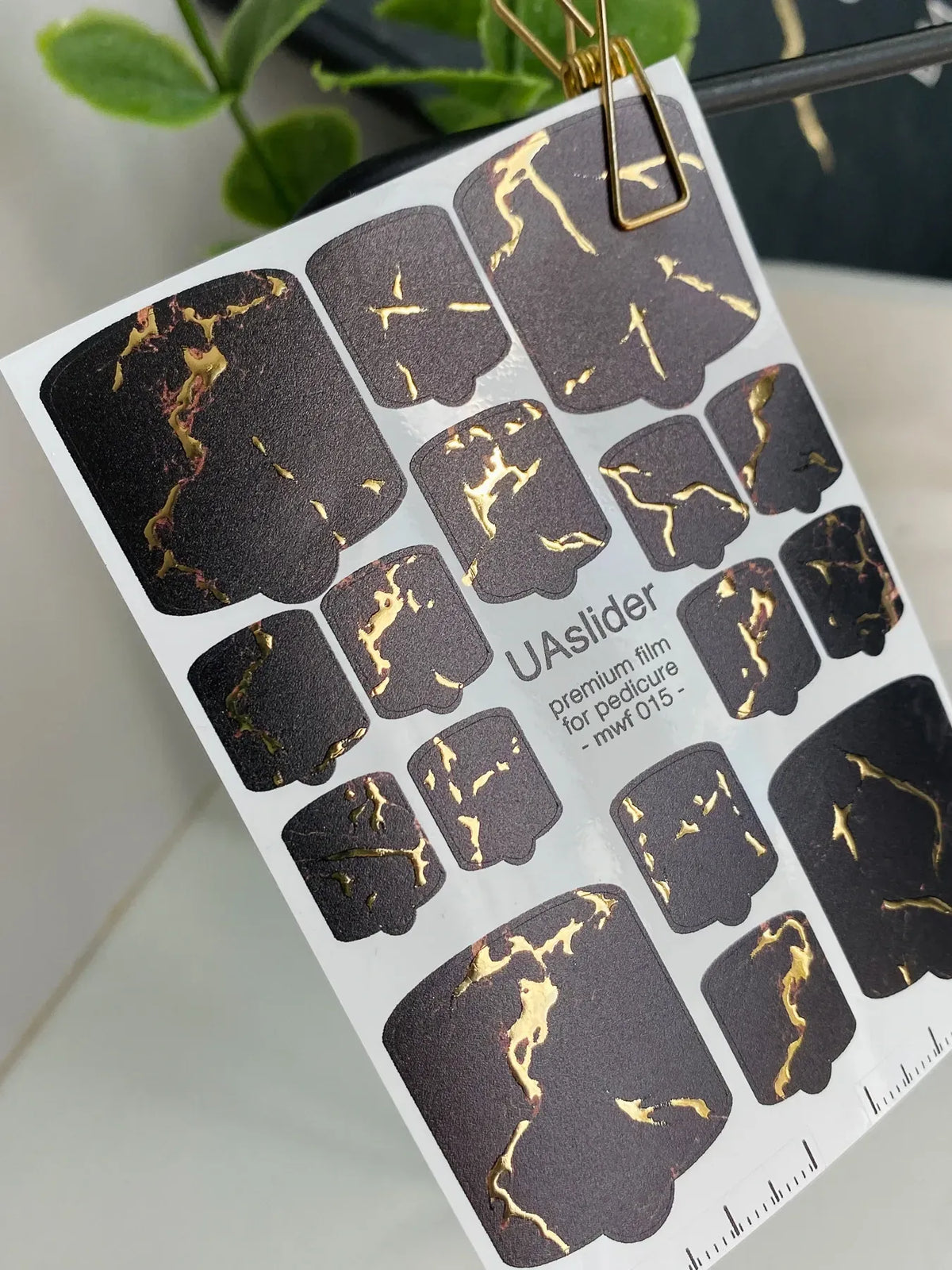 Pedicure nail wrap films mwf 015