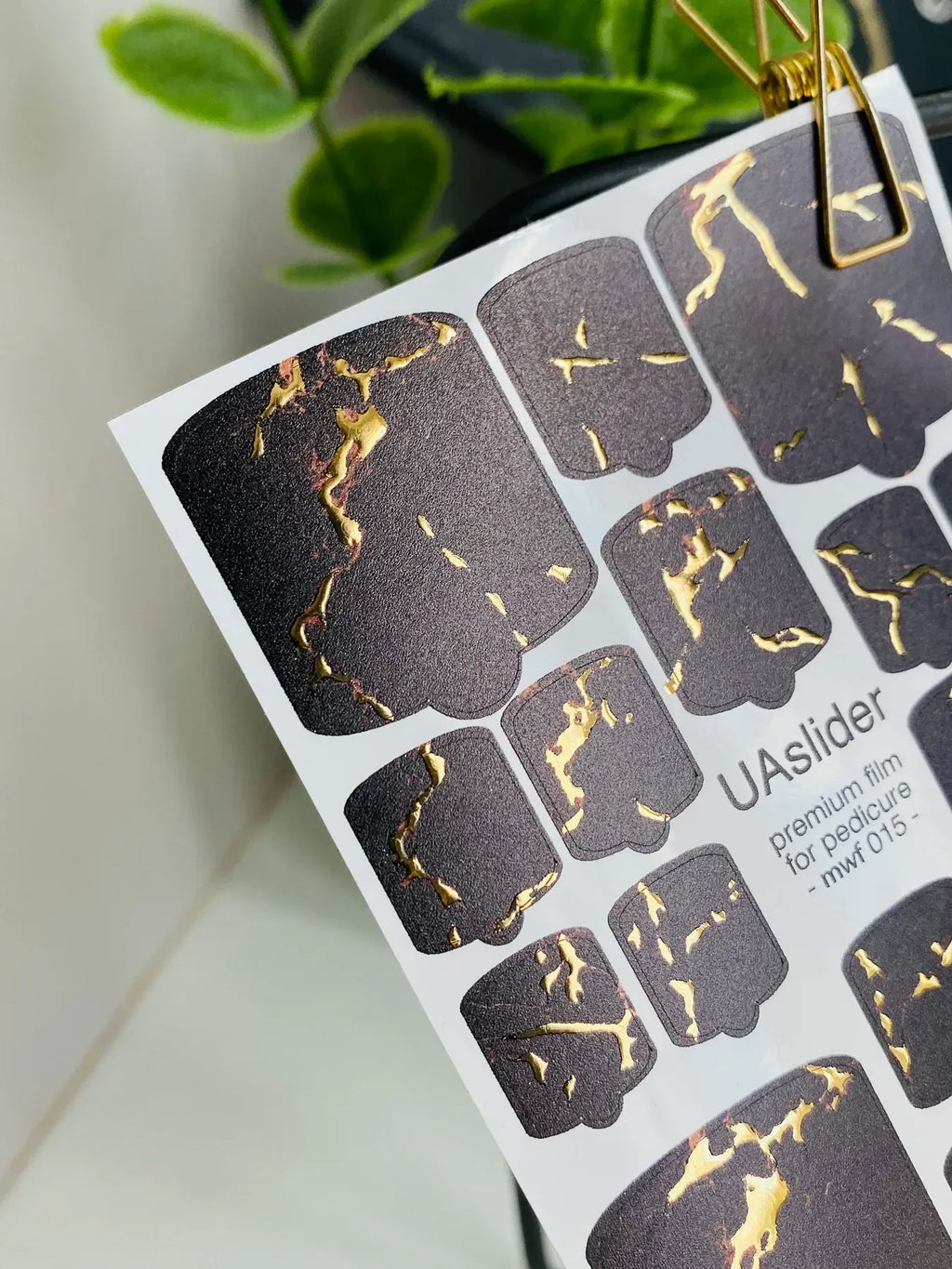 Pedicure nail wrap films mwf 015