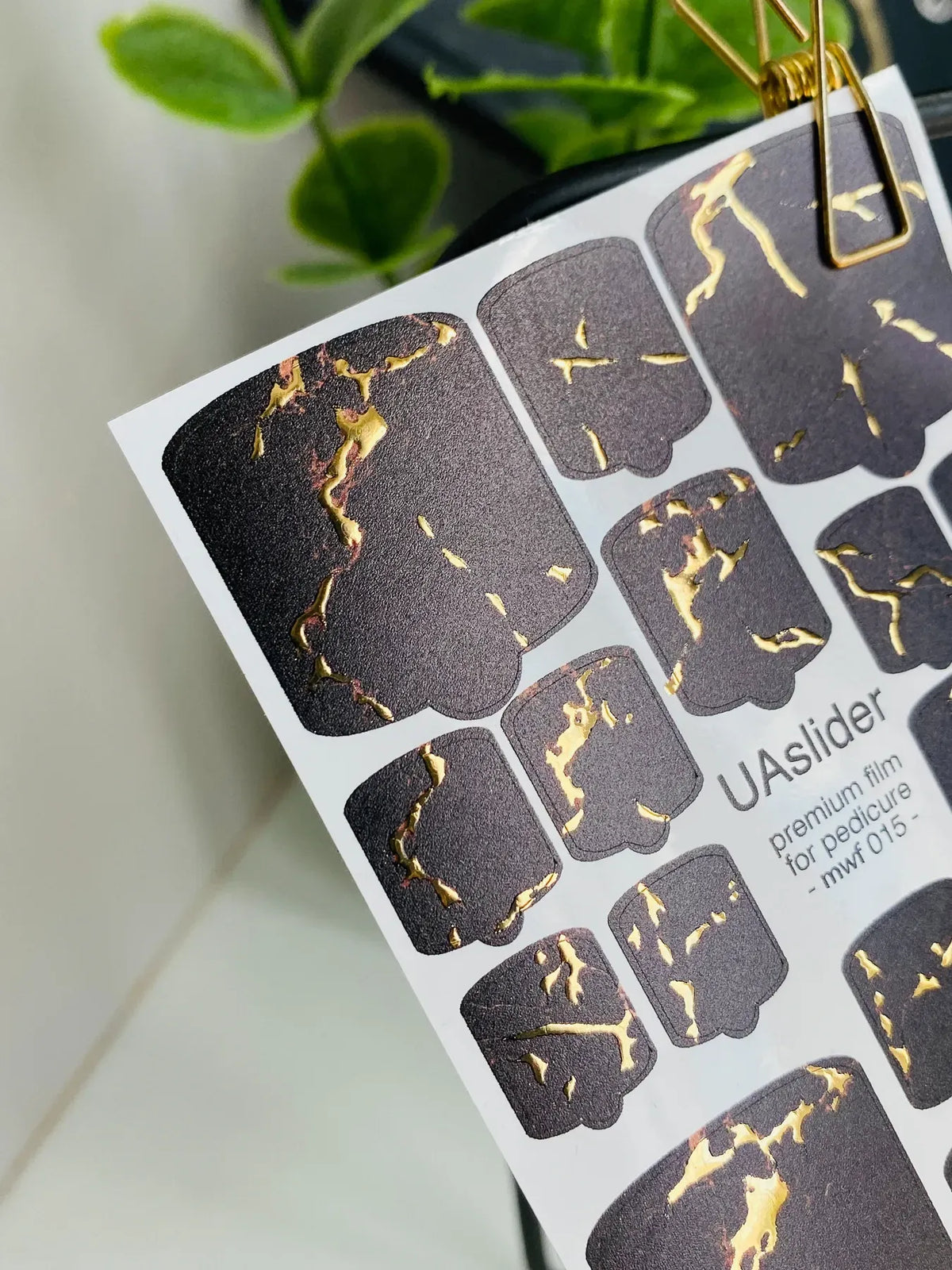 Pedicure nail wrap films mwf 015
