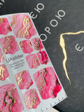 Pedicure nail wrap films mwf 016