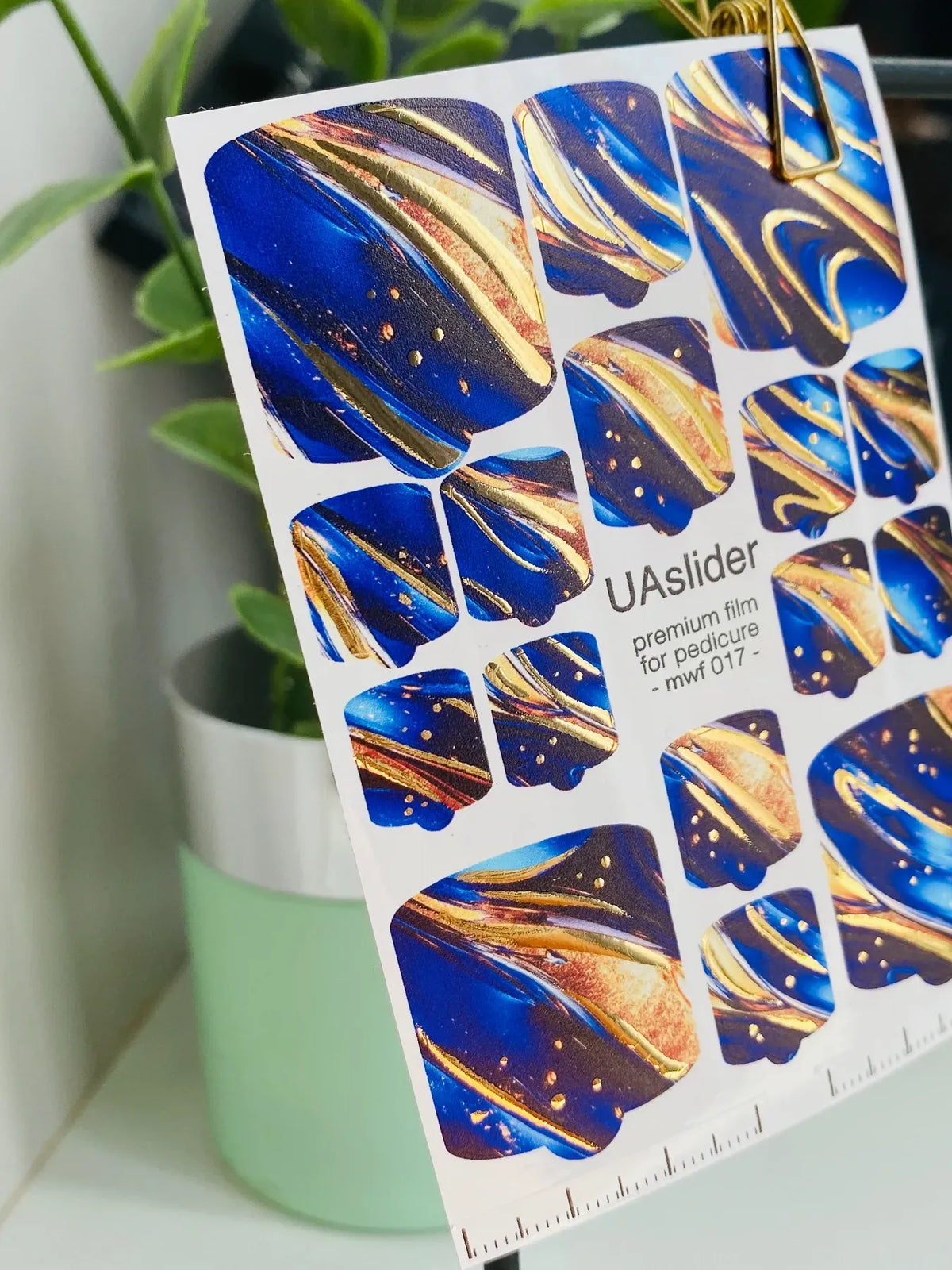 Pedicure nail wrap films mwf 017