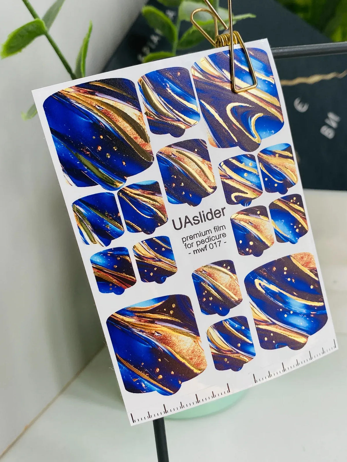 Pedicure nail wrap films mwf 017